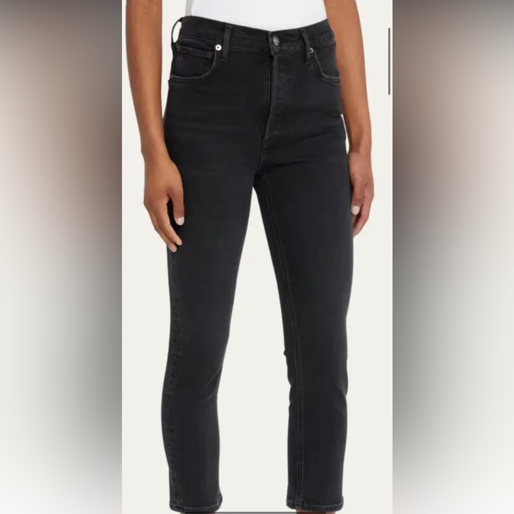 Agolde Riley crop size 25 panoramic (washed black color)